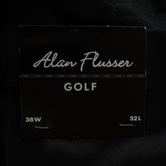 New Alan Flusser Golf Pleated Wrinkle Resistant Twill Pant Men's Size 38 x 32 - Picture 9 of 12
